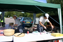 Busy at one of our lay-by pig roasts!
